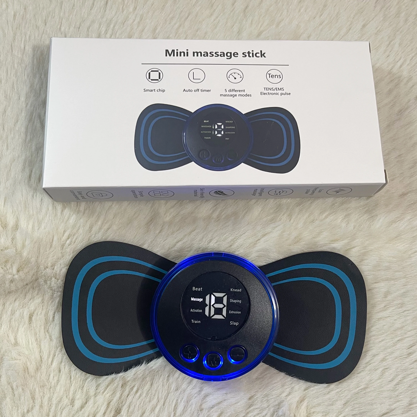 🧘‍♀️💆‍♂️ Combo Descanso – Almohada Masajeadora + Masajeador Mariposa ✨