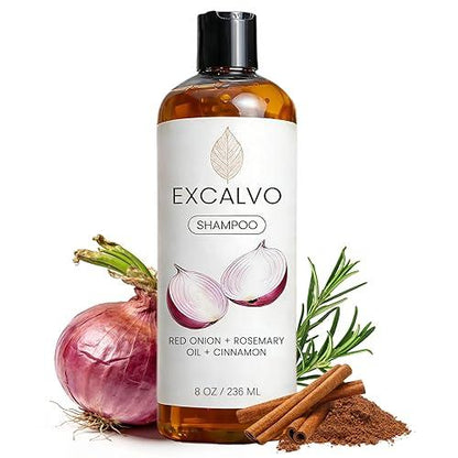 SHAMPOO EXCALVO - CON FORMULA NATURAL PARA REDUCIR CAÍDA Y AUMENTAR CRECIMIENTO