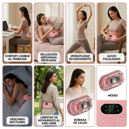 CINTURÓN TÉRMICO PARA CÓLICOS RECARGABLE