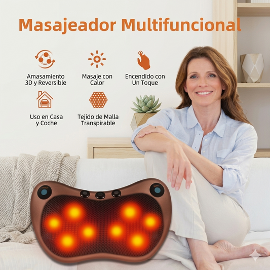 🧘‍♀️💆‍♂️ Combo Descanso – Almohada Masajeadora + Masajeador Mariposa ✨